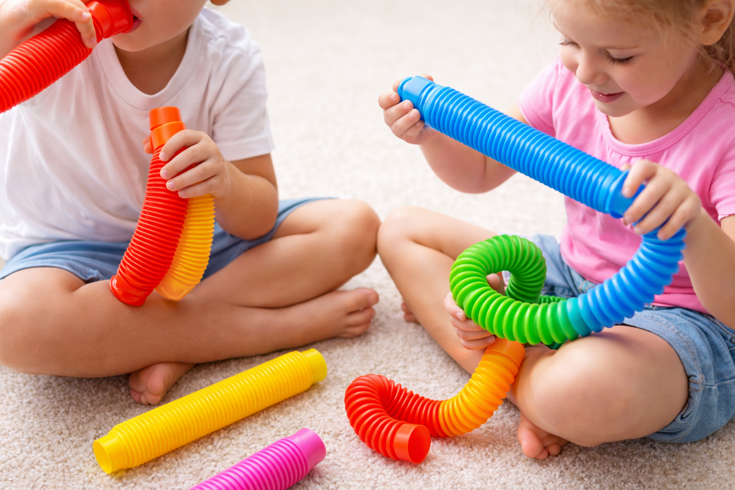 RURKA SENSORYCZNA POP TUBE ANTYSTRESOWA KOLORY DO WYBORU 21cm E1207 EMAJ