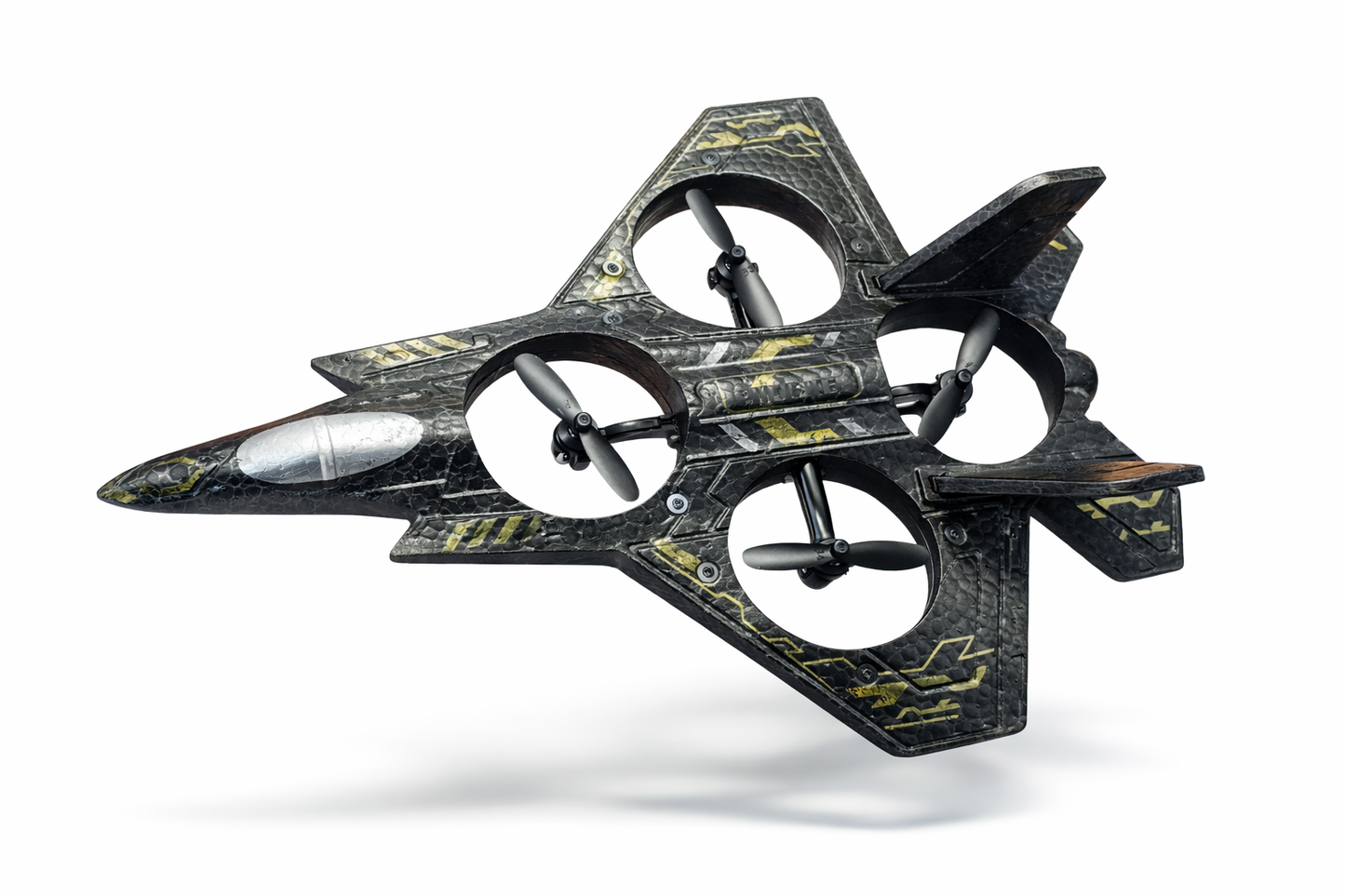 DRON MYŚLIWIEC X24 LED RC SAMOLOT 360° USB PILOT+ AKCESORIA 25CM E2508 EMAJ