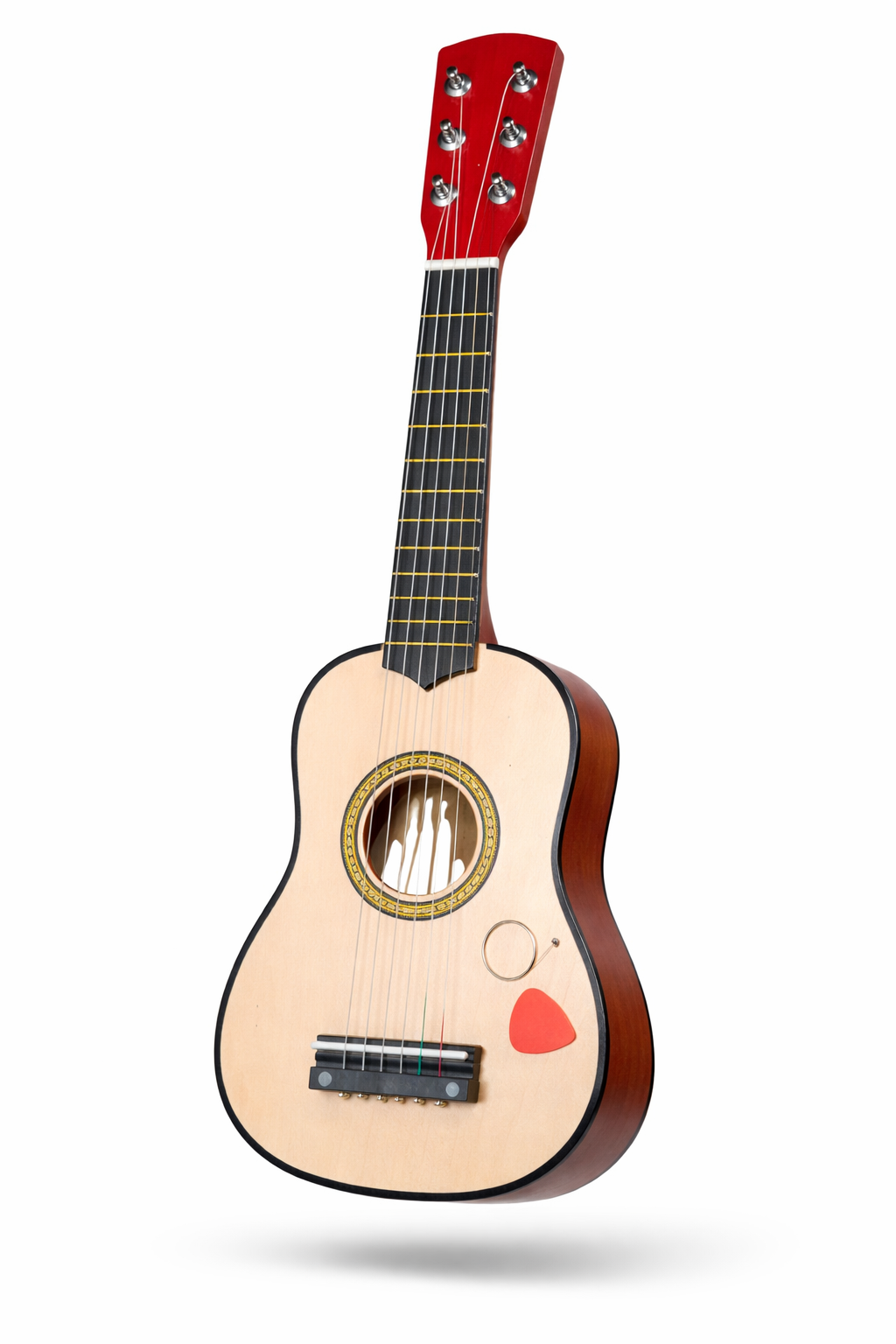 DREWNIANA GITARA 6 STRUN METALOWYCH 54 CM E1499  EMAJ