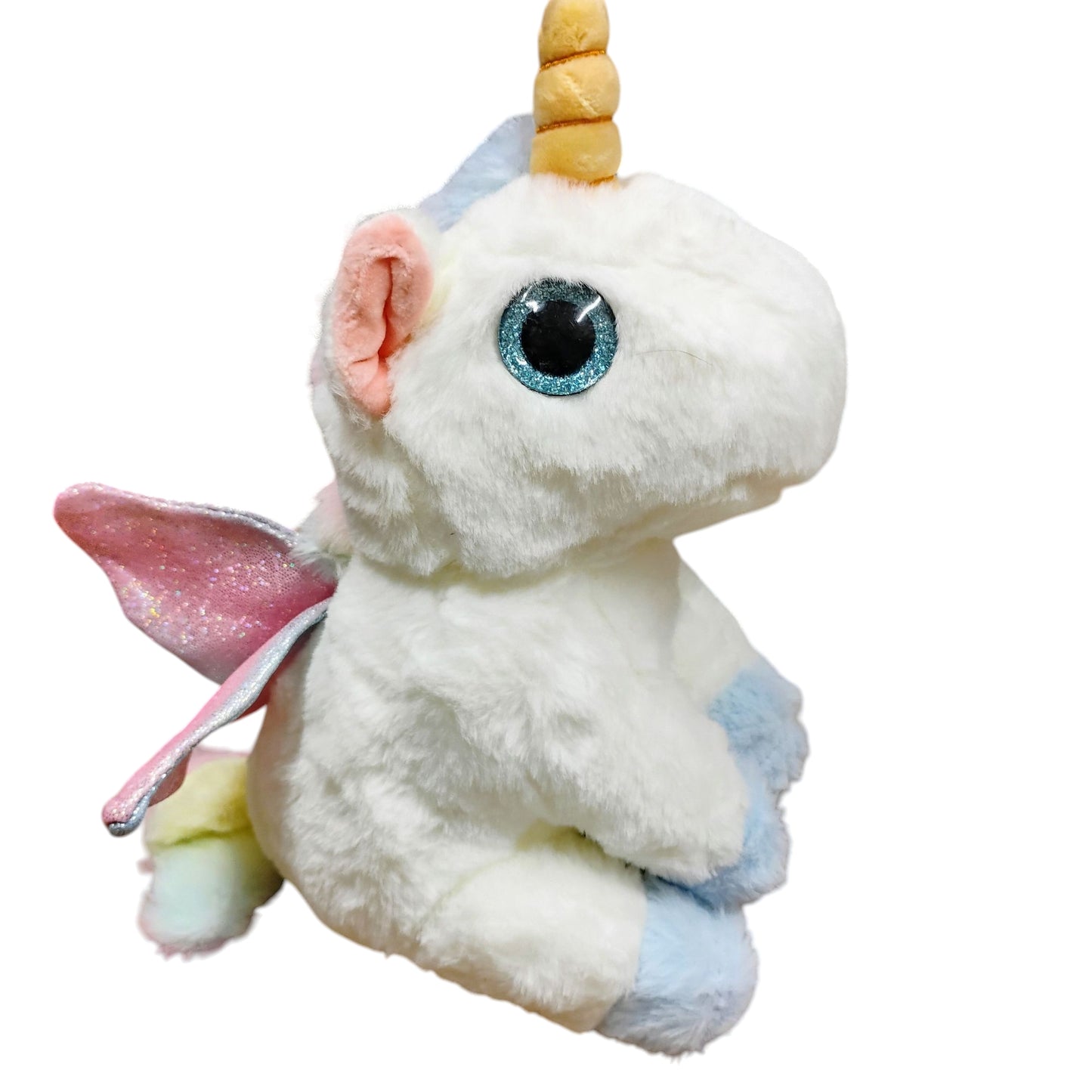 MASKOTKA JEDNOROŻEC PUCHATY UNICORN 25CM 3KOLORY E2214 EMAJ