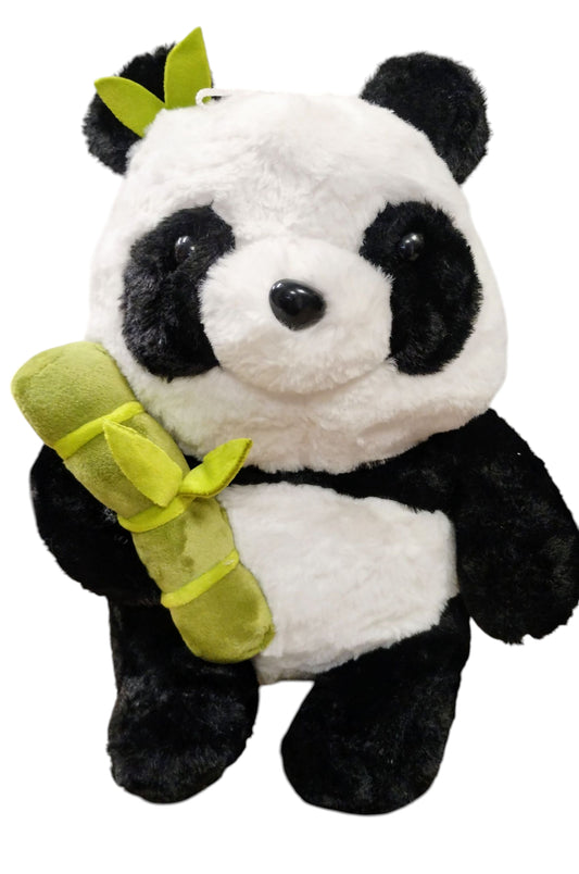 MASKOTKA DLA DZIECI PLUSZAK MIŚ PANDA Z BAMBUSEM 28CM E2640 EMAJ