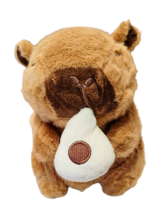 MASKOTKA PRZYTULANKA MIŚ KAPIBARA Z WYCIĄGANYM AWOKADO 20CM E2646 EMAJ