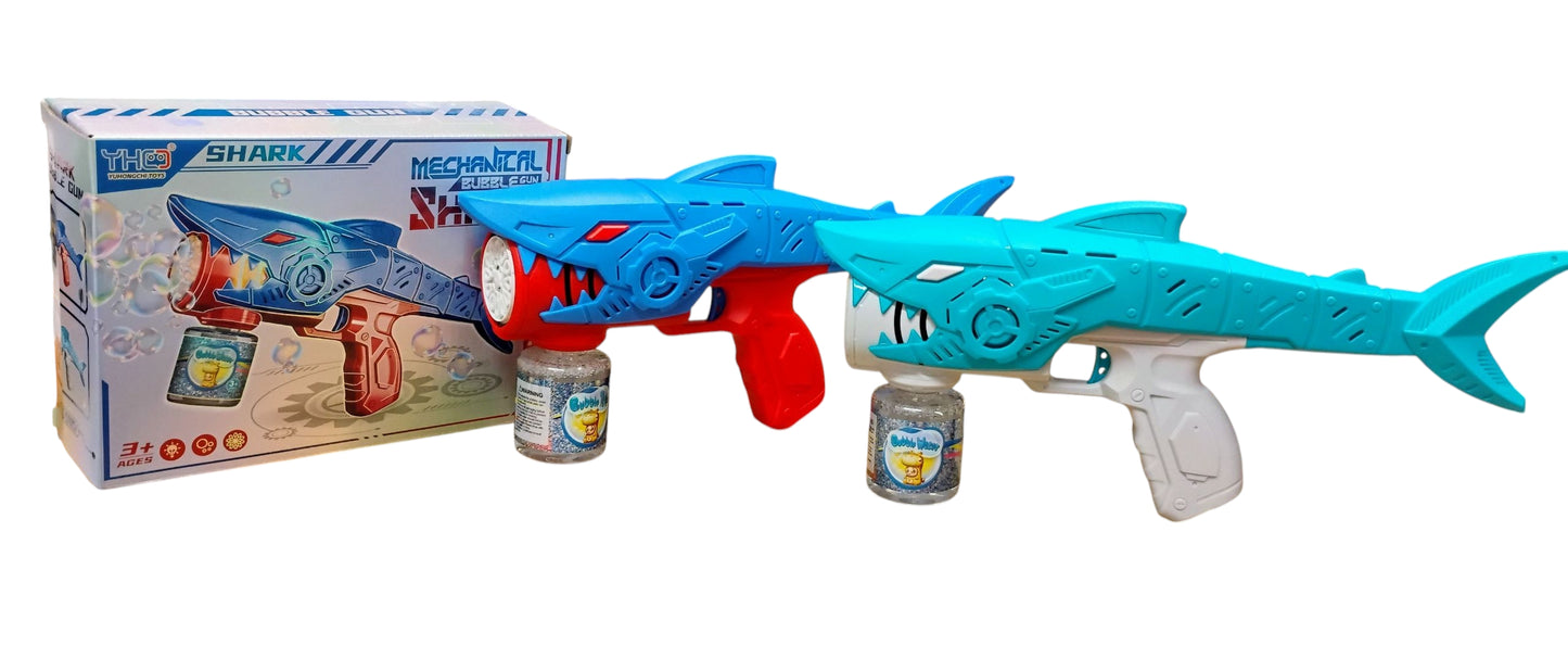 PISTOLET REKIN DUŻY AUTOMAT NA BAŃKI MYDLANE ŚWIATŁO 2 KOLORY 36CM E2601