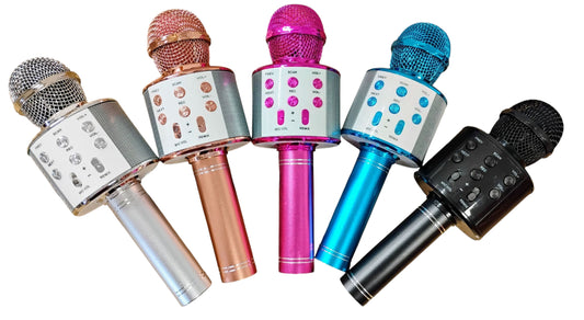 MIKROFON KARAOKE BLUETOOTH BEZPRZEWODOWY 23CM MIX KOLOR E2582 EMAJ