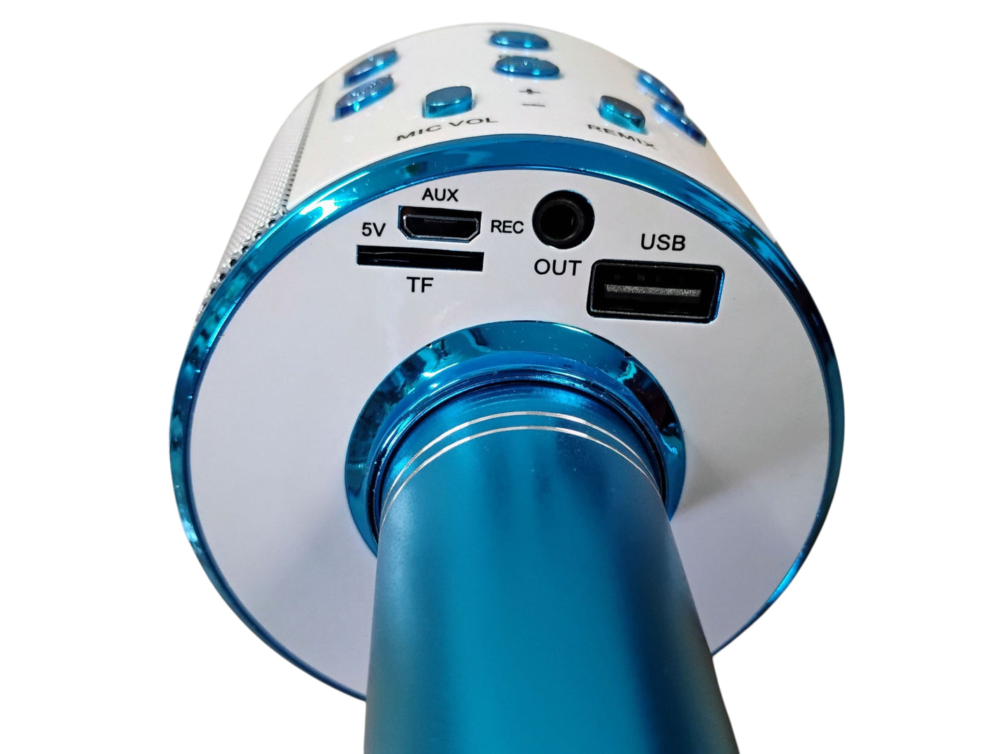 MIKROFON KARAOKE BLUETOOTH BEZPRZEWODOWY 23CM MIX KOLOR E2582 EMAJ