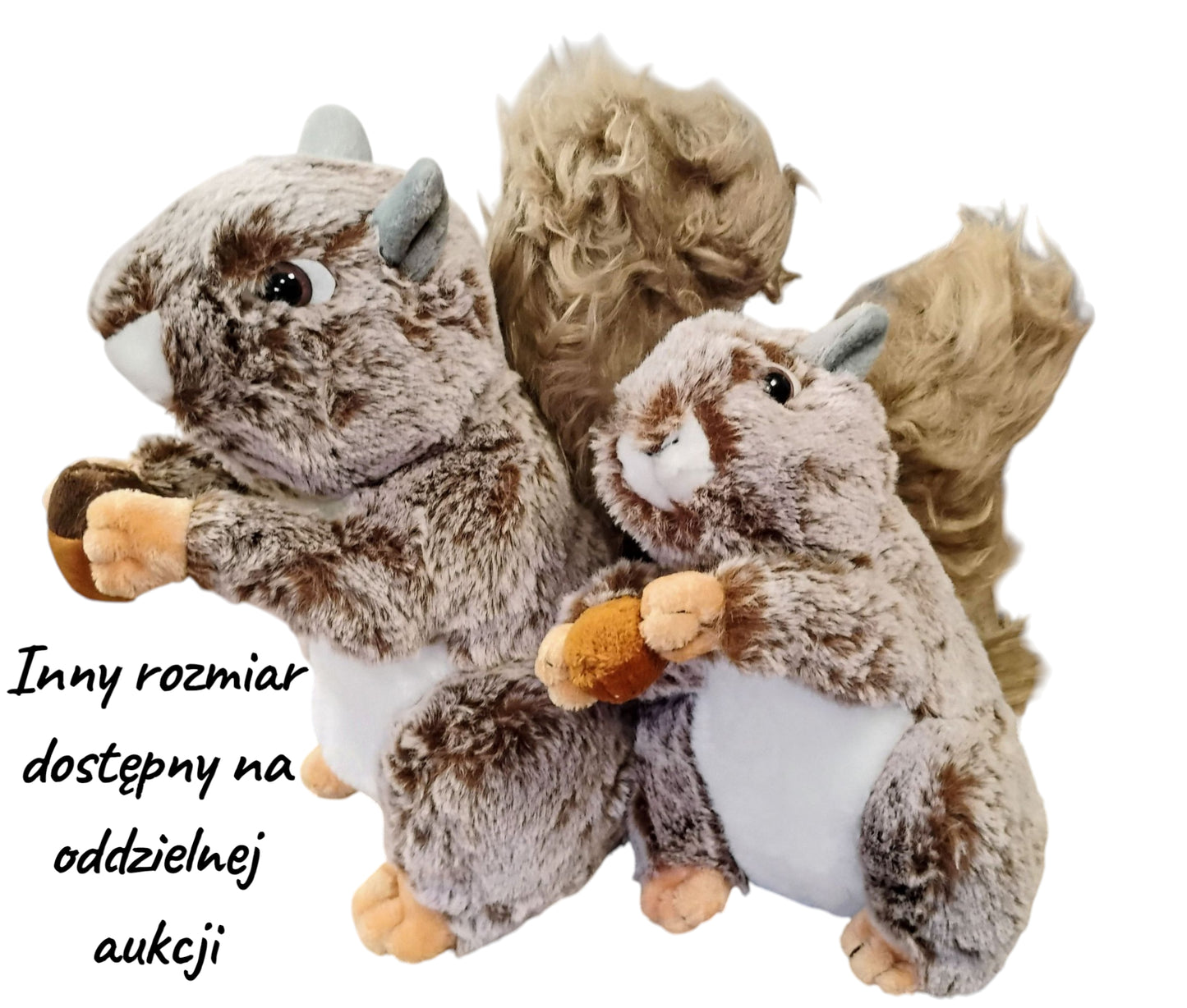 WIEWIÓRKA LEŚNA Z ORZESZKIEM PLUSZ MASKOTKA 23CM PRZYJACIEL LASU E2722 EMAJ