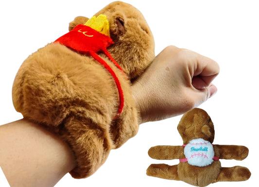 KAPIBARA HIT OPASKA MASKOTKA NA RĘKĘ 18cm – FRYTKI BURGER SPORTY E2764 EMAJ