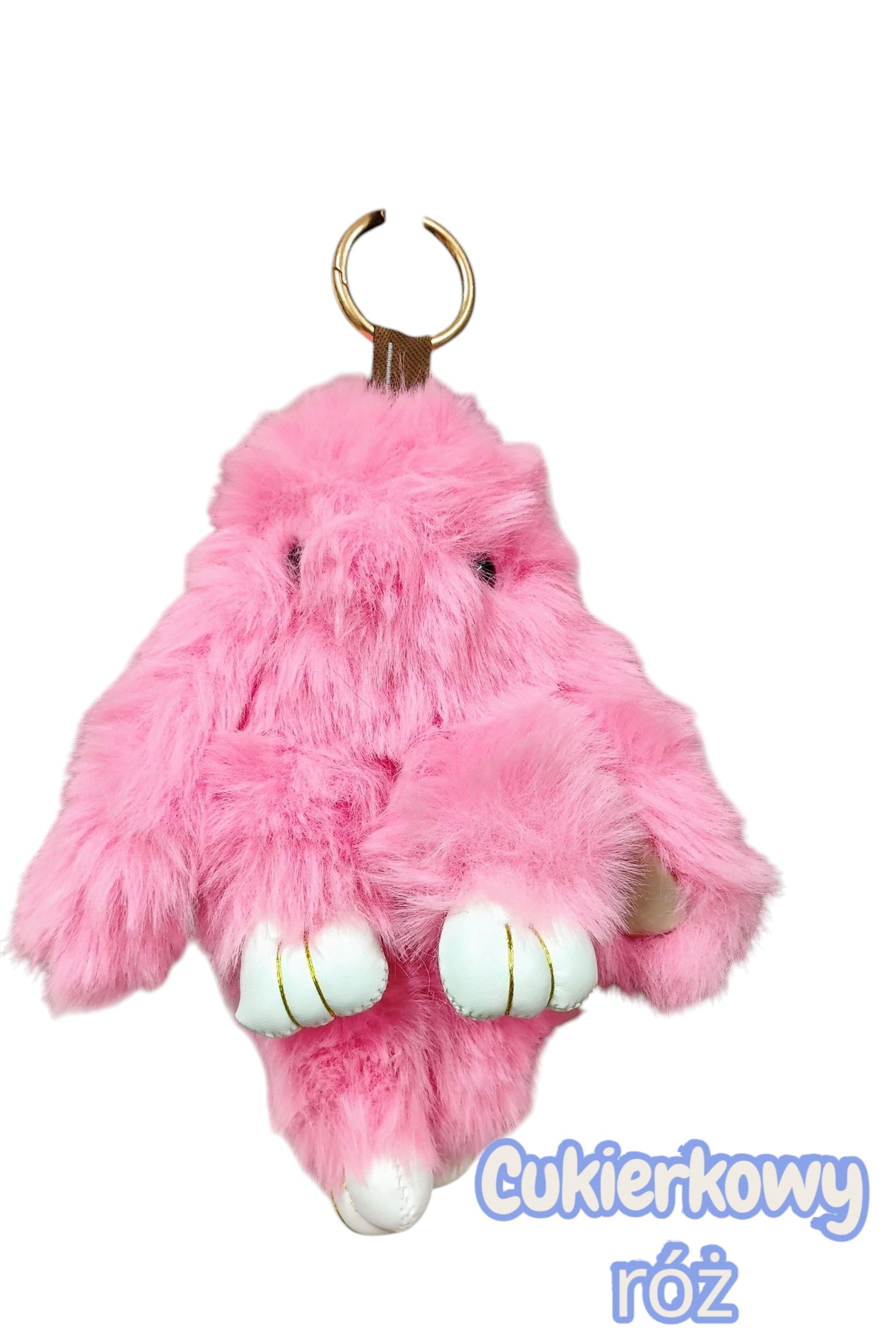 BRELOK KRÓLIK BRELOCZEK MIĘKKI FUTRZAK 18CM STYLOWY DODATEK E1524 EMAJ