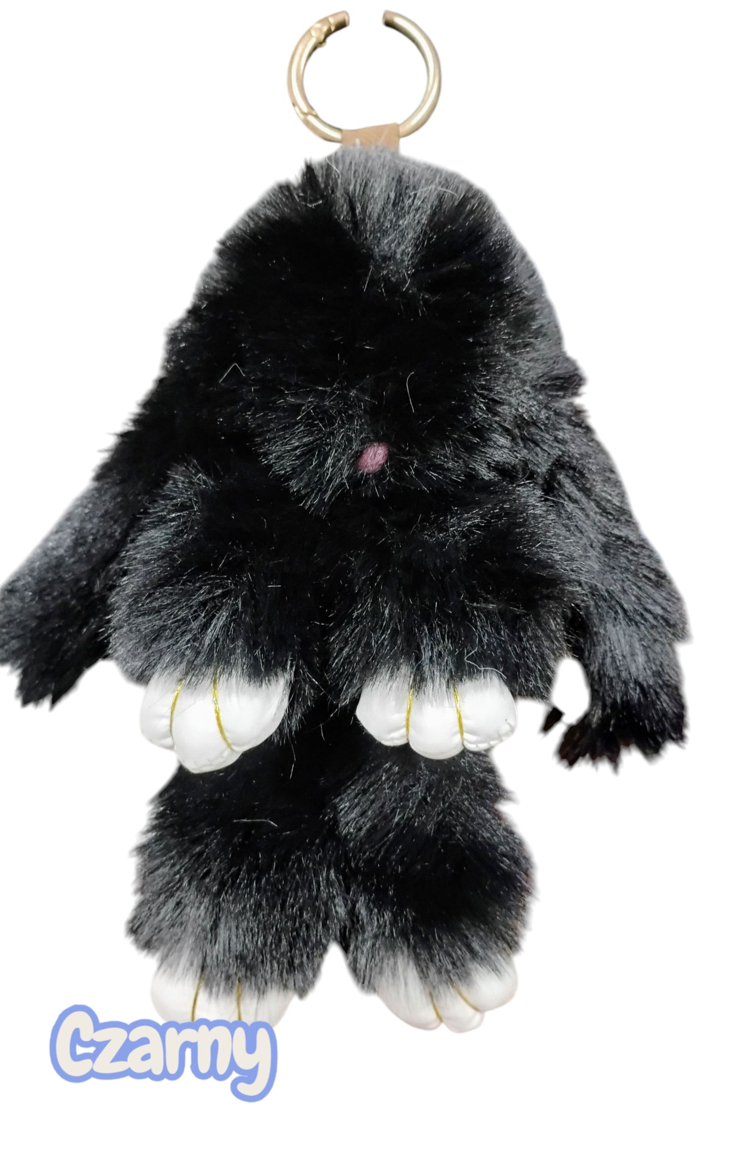 BRELOK KRÓLIK BRELOCZEK MIĘKKI FUTRZAK 18CM STYLOWY DODATEK E1524 EMAJ