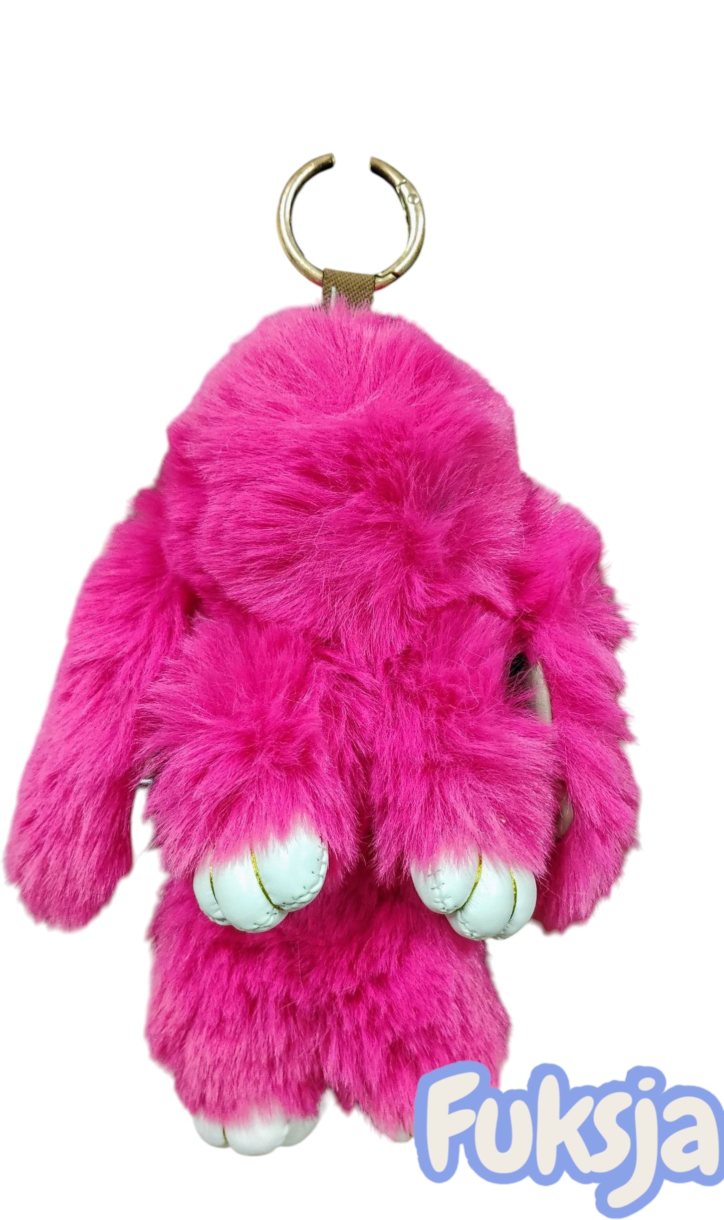 BRELOK KRÓLIK BRELOCZEK MIĘKKI FUTRZAK 18CM STYLOWY DODATEK E1524 EMAJ