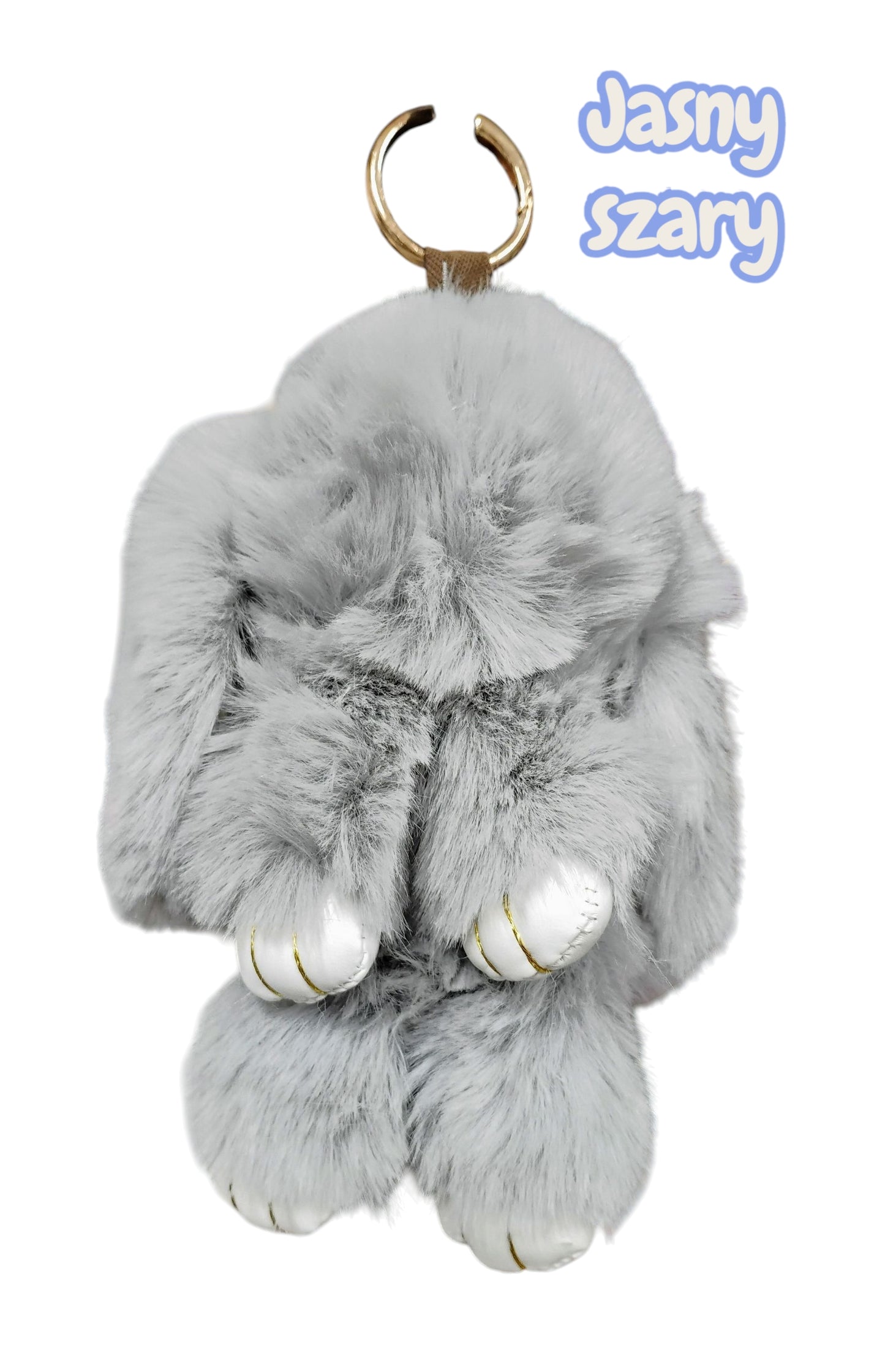 BRELOK KRÓLIK BRELOCZEK MIĘKKI FUTRZAK 18CM STYLOWY DODATEK E1524 EMAJ