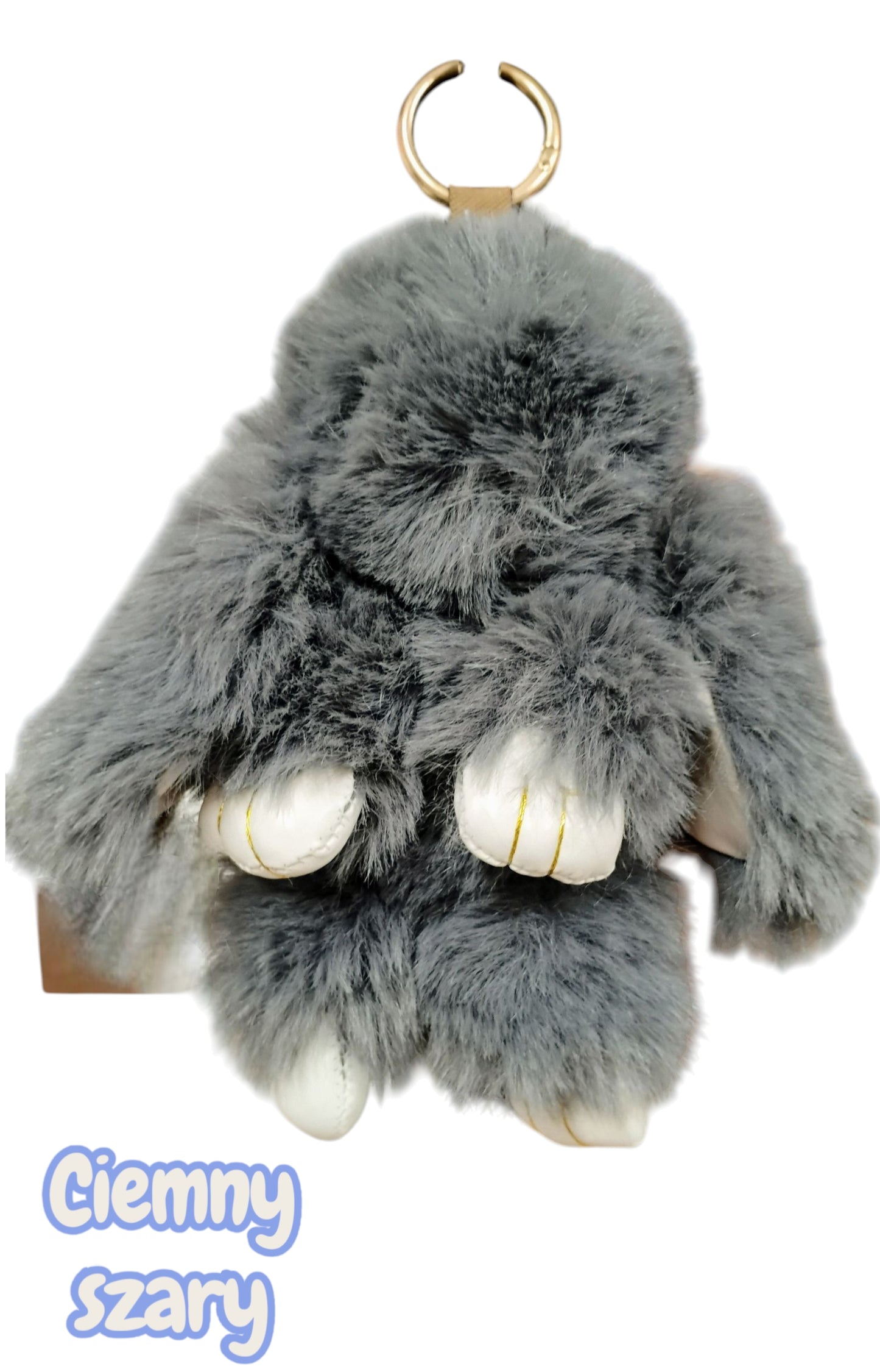 BRELOK KRÓLIK BRELOCZEK MIĘKKI FUTRZAK 18CM STYLOWY DODATEK E1524 EMAJ