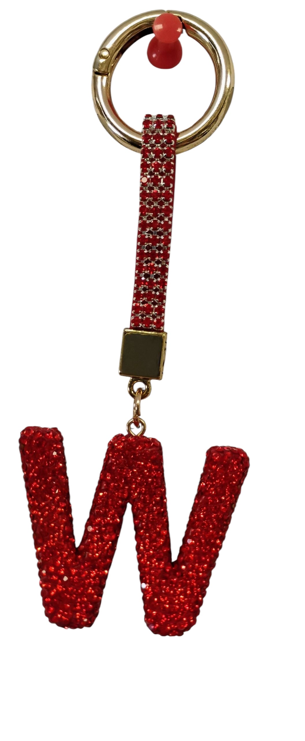 BRELOK LITERKA GLAMOUR CYRKONIE LITERA INICJAŁY MIX KOLORY 14CM E2777 EMAJ