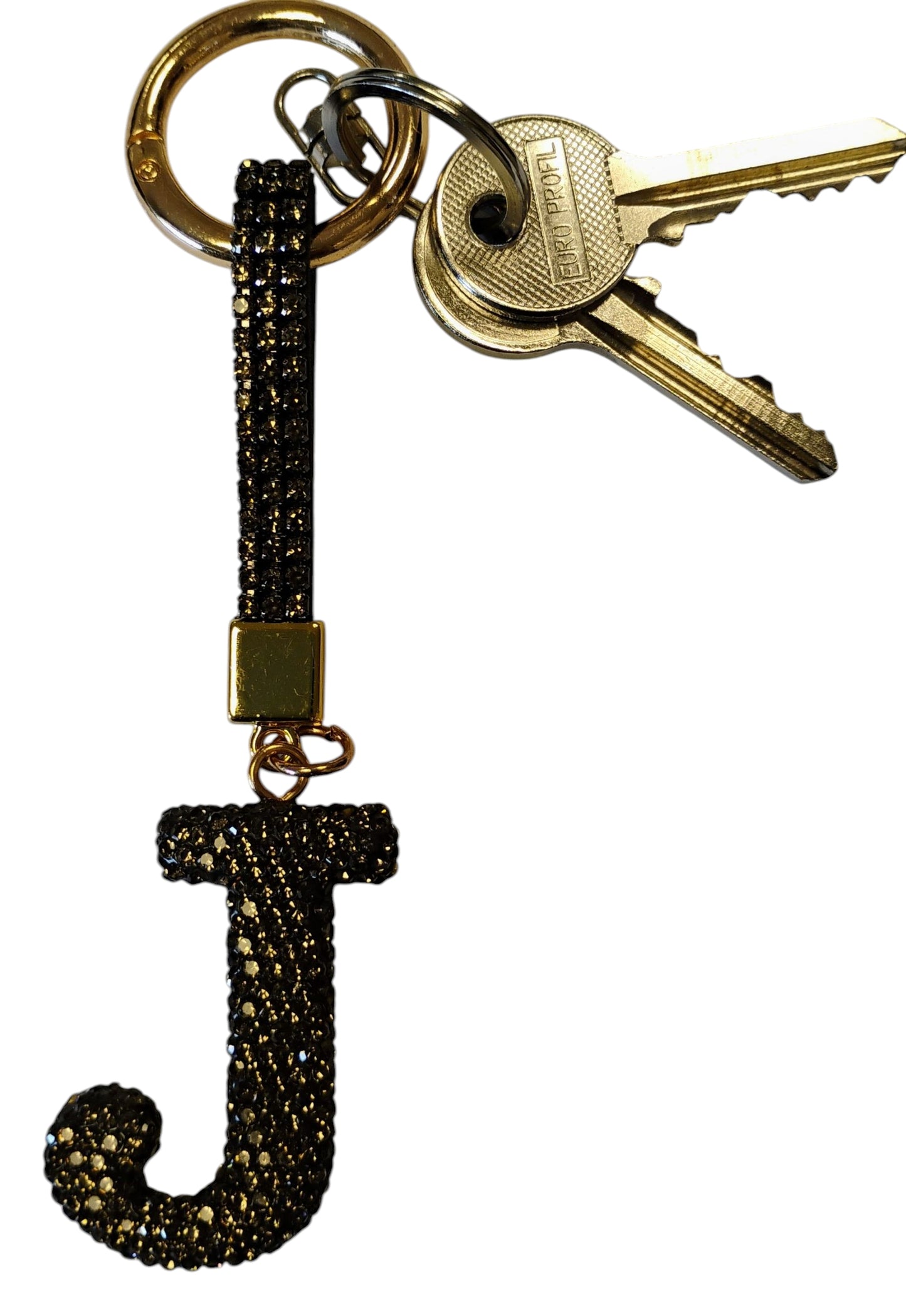 BRELOK LITERKA GLAMOUR CYRKONIE LITERA INICJAŁY MIX KOLORY 14CM E2777 EMAJ