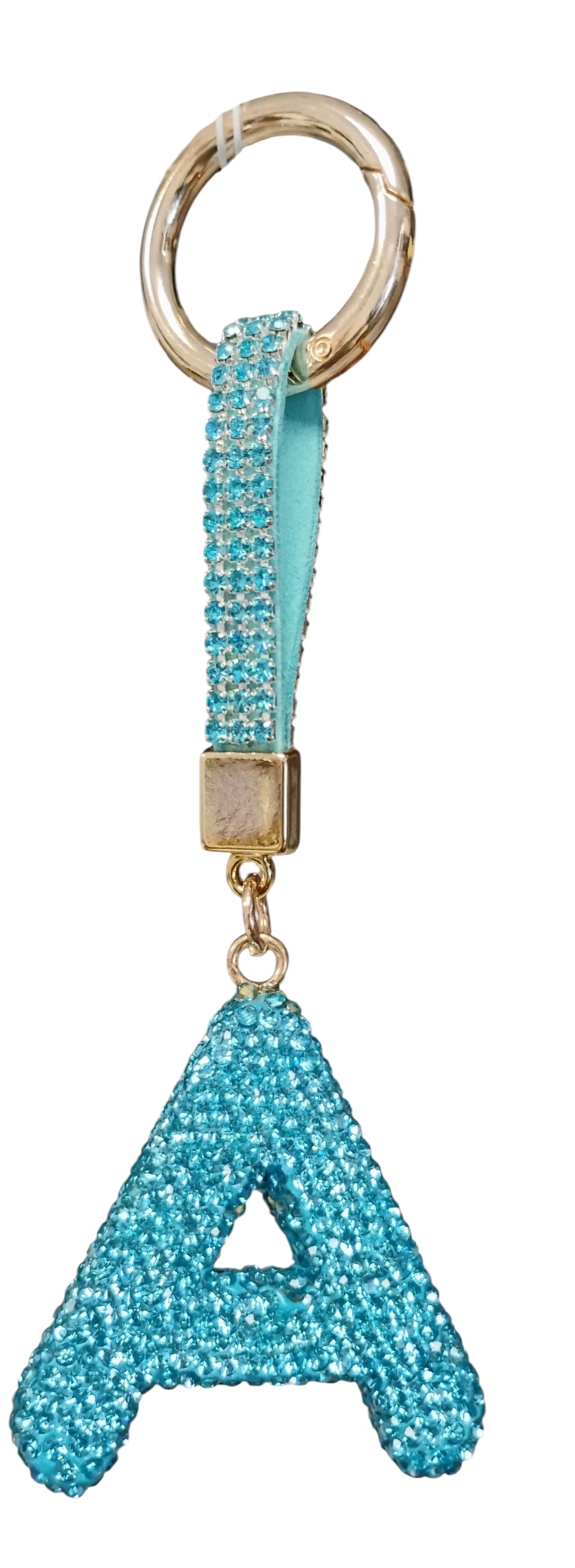 BRELOK LITERKA GLAMOUR CYRKONIE LITERA INICJAŁY MIX KOLORY 14CM E2777 EMAJ