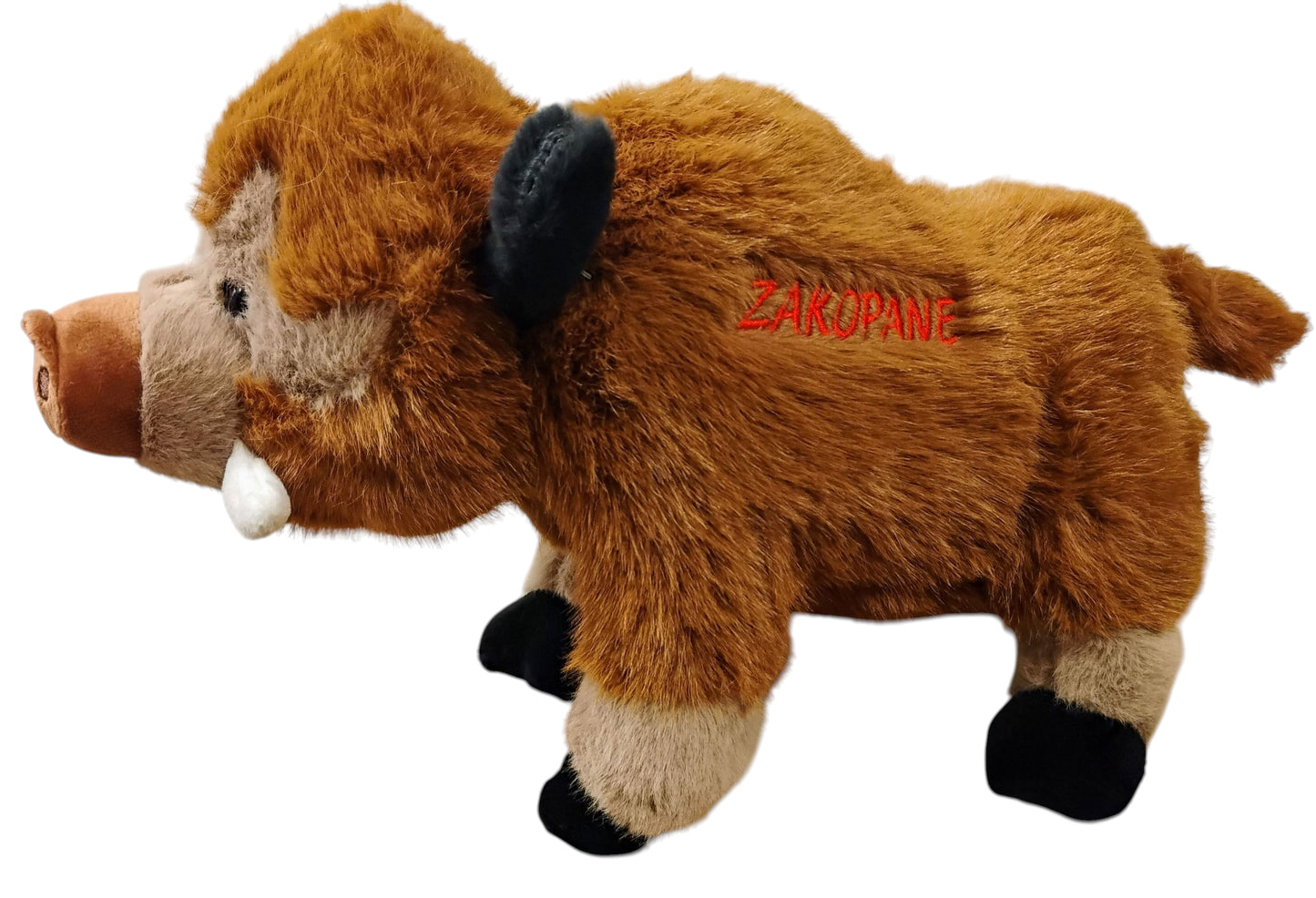 MASKOTKA PLUSZOWY DZIK 30CM 2 KOLORY NAPIS ZAKOPANE, SZCZAWNICA E2680 EMAJ