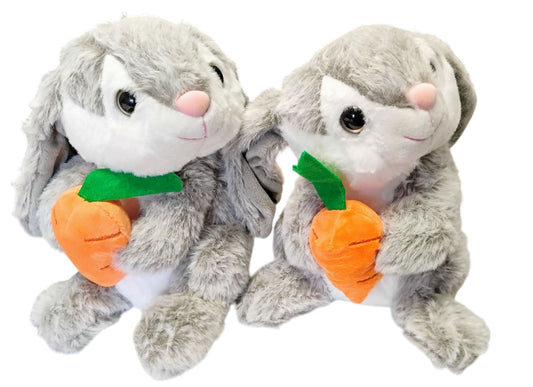 PLUSZOWY ZAJĄCZEK Z MARCHEWKĄ KRÓLIK MASKOTKA KRÓLICZEK 20cm E2724 EMAJ