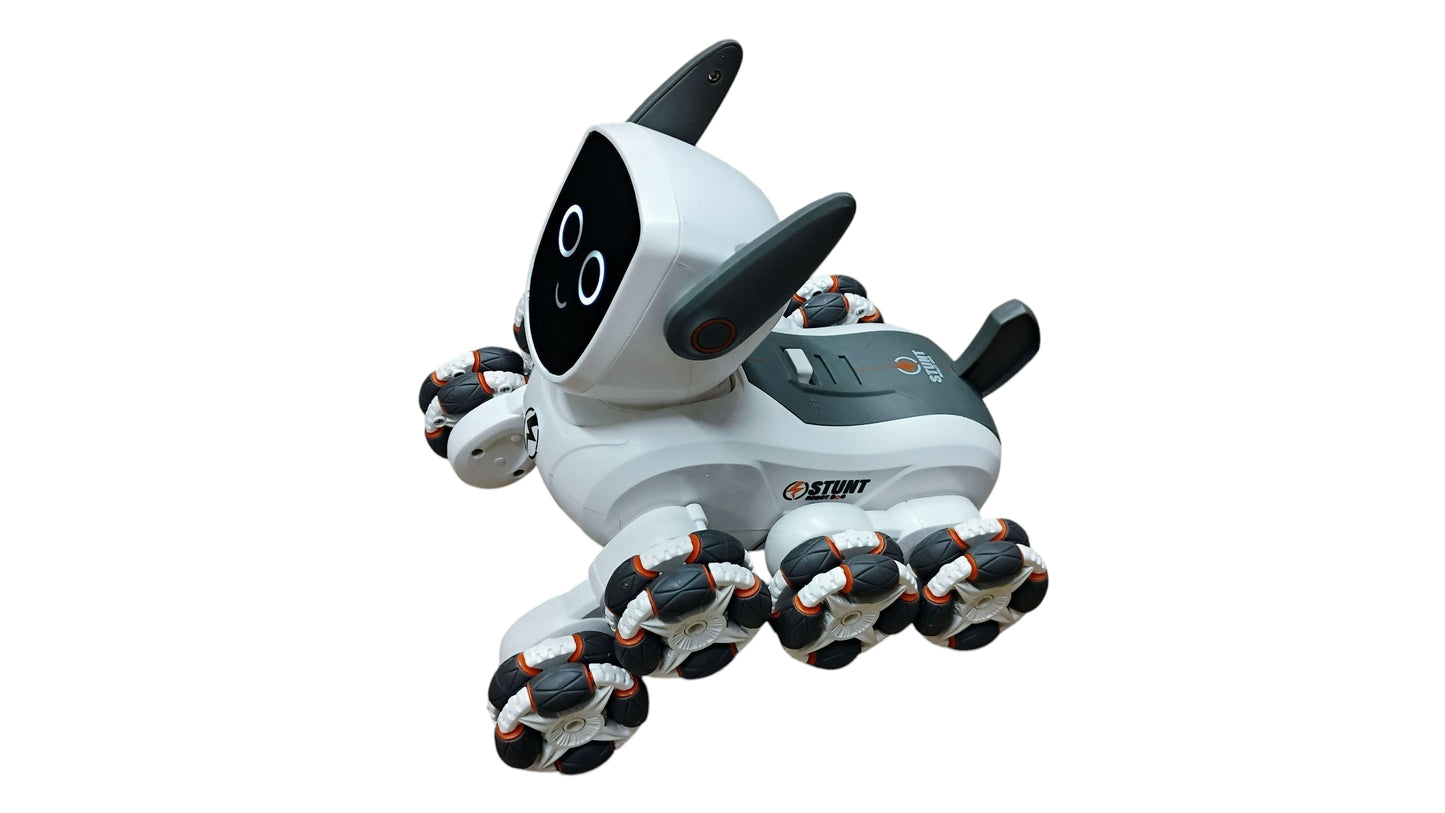 RC ROBOT DOG 8-KOŁOWY INTERAKTYWNY PIES ZDALNIE STEROWANY 2.4GHz E2572 EMAJ