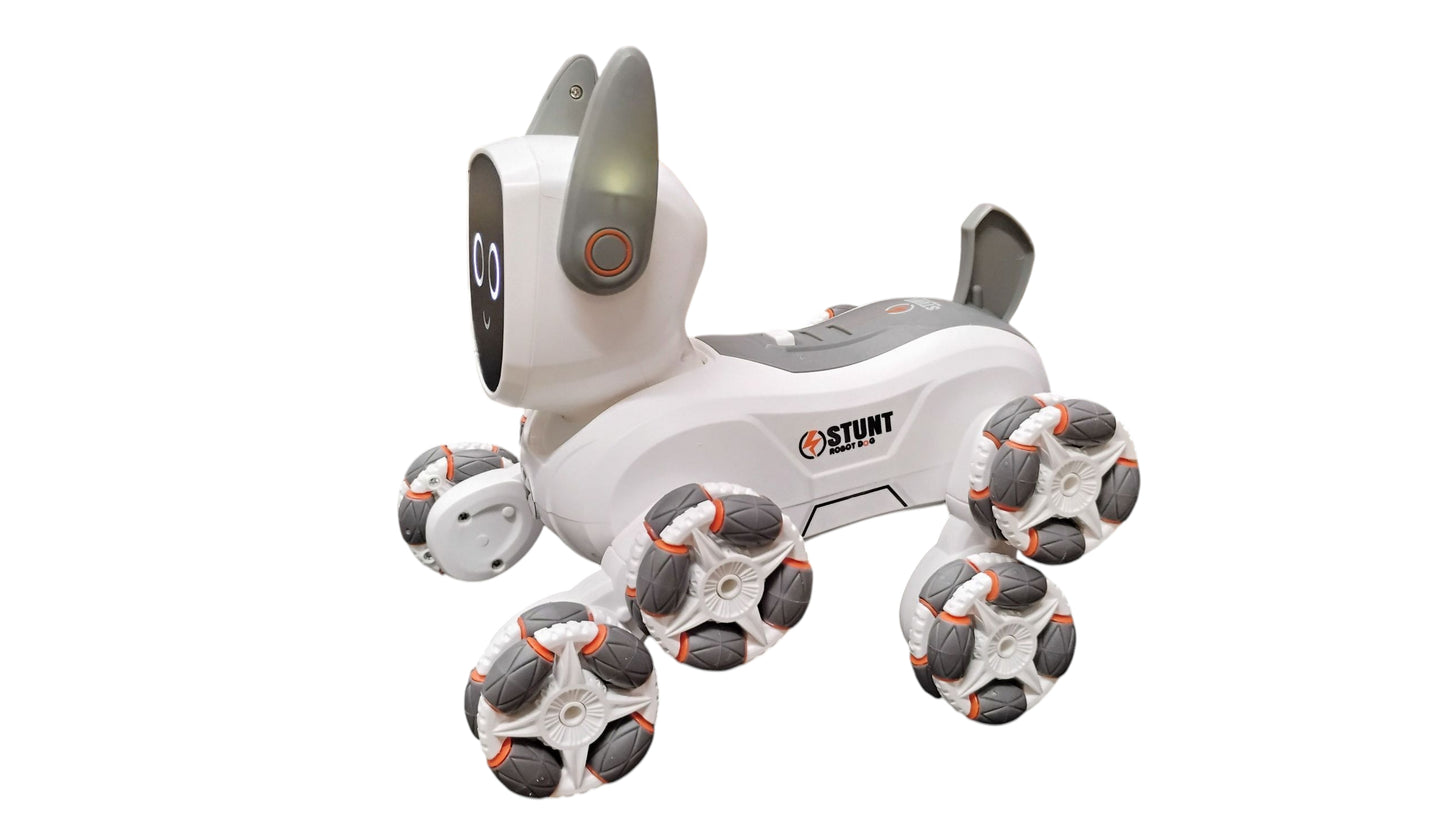 RC ROBOT DOG 8-KOŁOWY INTERAKTYWNY PIES ZDALNIE STEROWANY 2.4GHz E2572 EMAJ