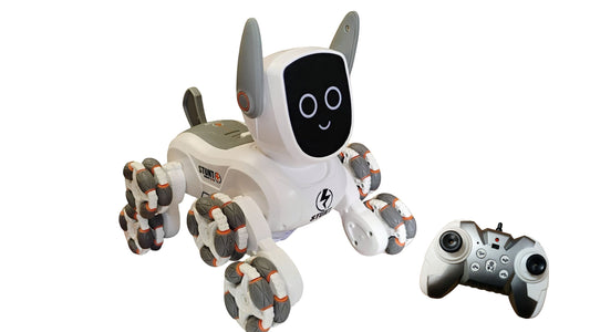 RC ROBOT DOG 8-KOŁOWY INTERAKTYWNY PIES ZDALNIE STEROWANY 2.4GHz E2572 EMAJ