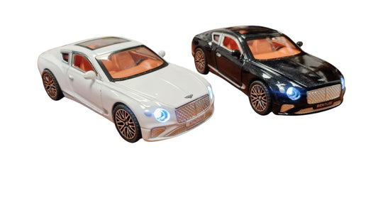 MODEL EKSLUZYWNE AUTO 15CM METAL LED DŹWIĘK CZARNY LUB BIAŁY E2542 EMAJ