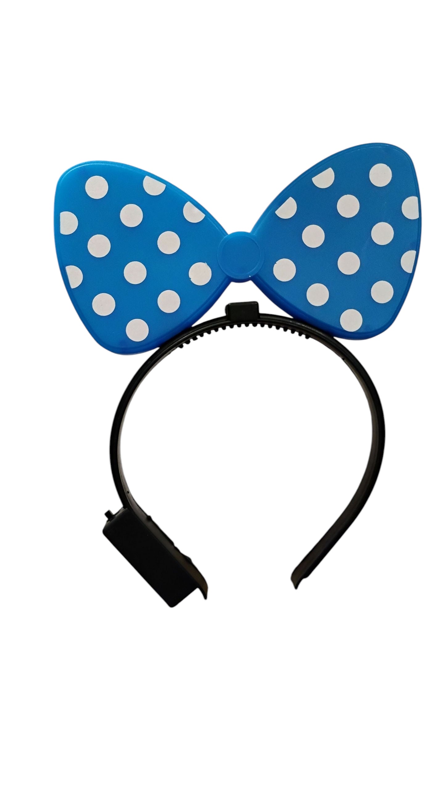 OPASKA LED KOKARDKA MYSZKA W GROSZKI ŚWIECĄCA 3 KOLORY DO WYBORU E0158 EMAJ