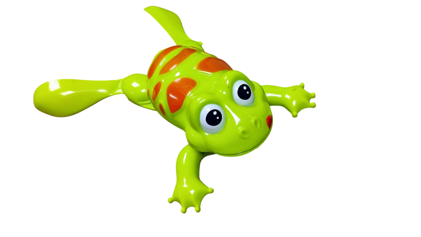 ŻABKA PŁYWAJĄCA WODNA ŻABA DO KĄPIELI  PŁYWA SAMA ŻABA NA BATERIE E0365 EMAJ