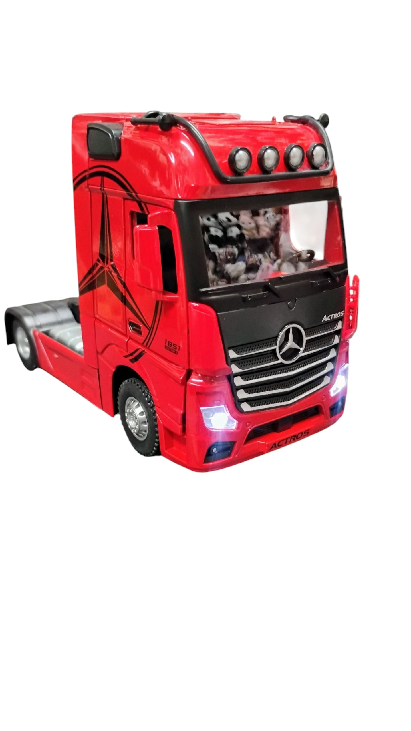 AUTO MODEL TRUCK METALOWY TIR CIĄGNIK SIODŁOWY 18CM 1:24 DŹWIEK E2548 EMAJ