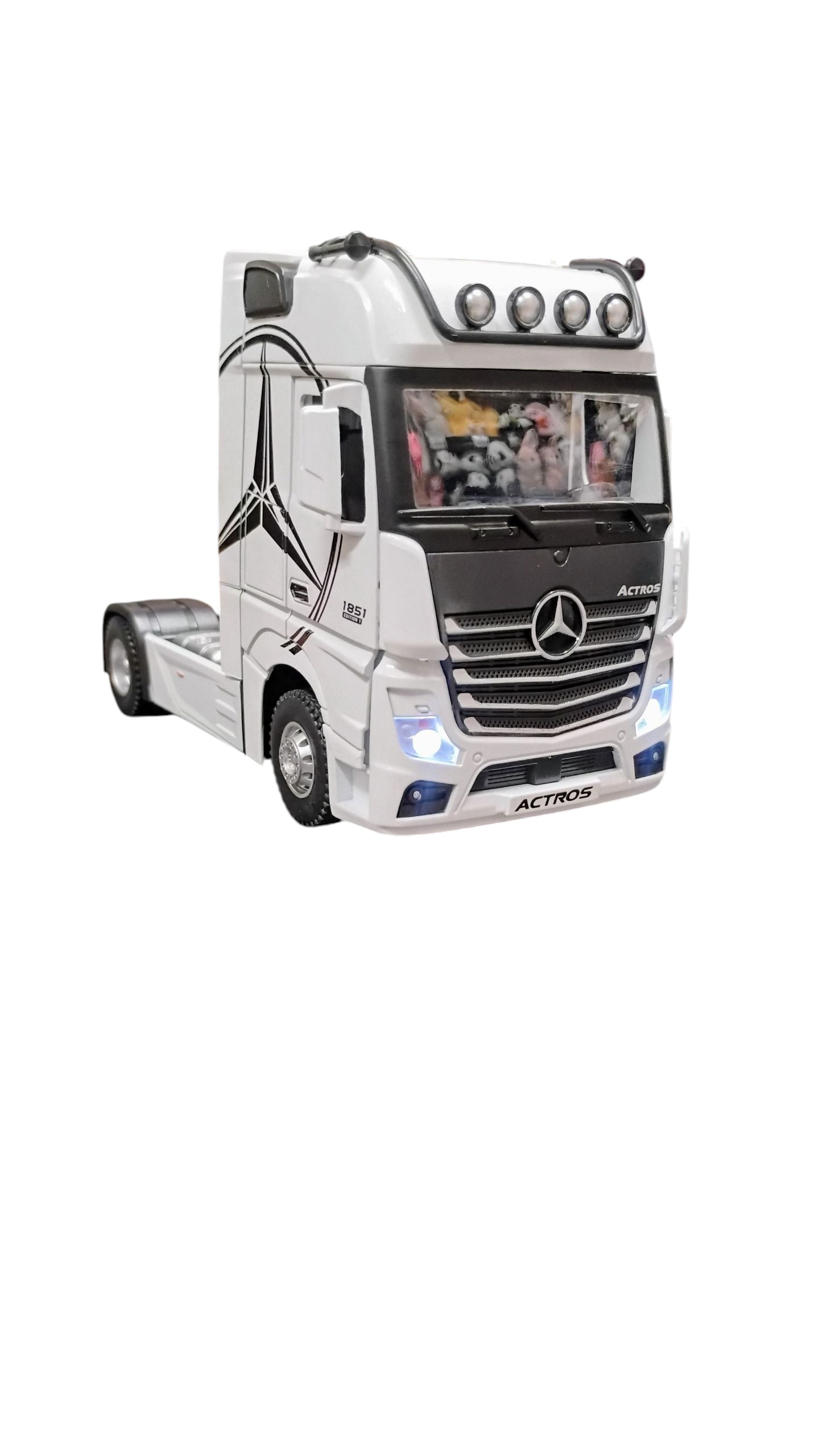 AUTO MODEL TRUCK METALOWY TIR CIĄGNIK SIODŁOWY 18CM 1:24 DŹWIEK E2548 EMAJ