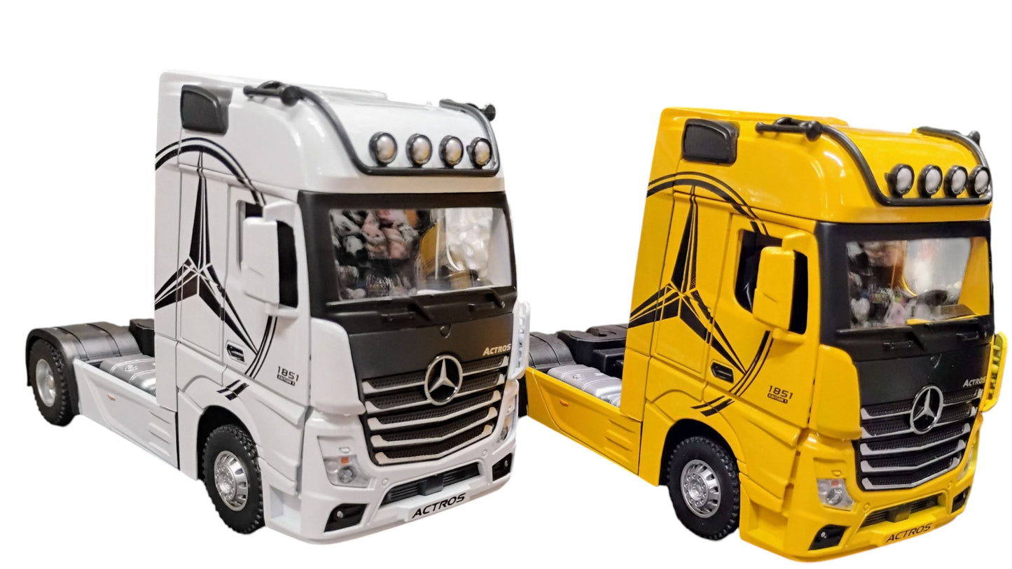 AUTO MODEL TRUCK METALOWY TIR CIĄGNIK SIODŁOWY 18CM 1:24 DŹWIEK E2548 EMAJ