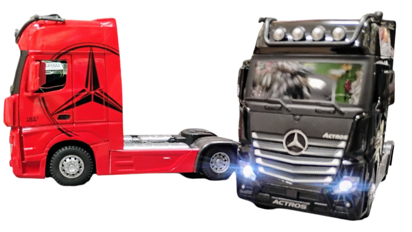 AUTO MODEL TRUCK METALOWY TIR CIĄGNIK SIODŁOWY 18CM 1:24 DŹWIEK E2548 EMAJ