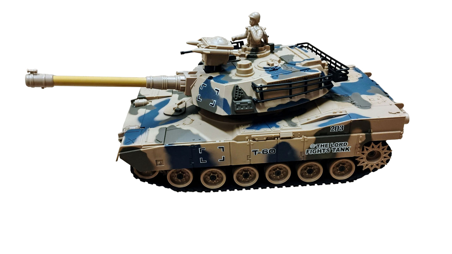 RC CZOŁG WOJSKOWY 2.4GHz 33cm OBRACANA LUFA GUMOWE GĄSIENICE AMUNICJA E2594/ E2599EMAJ