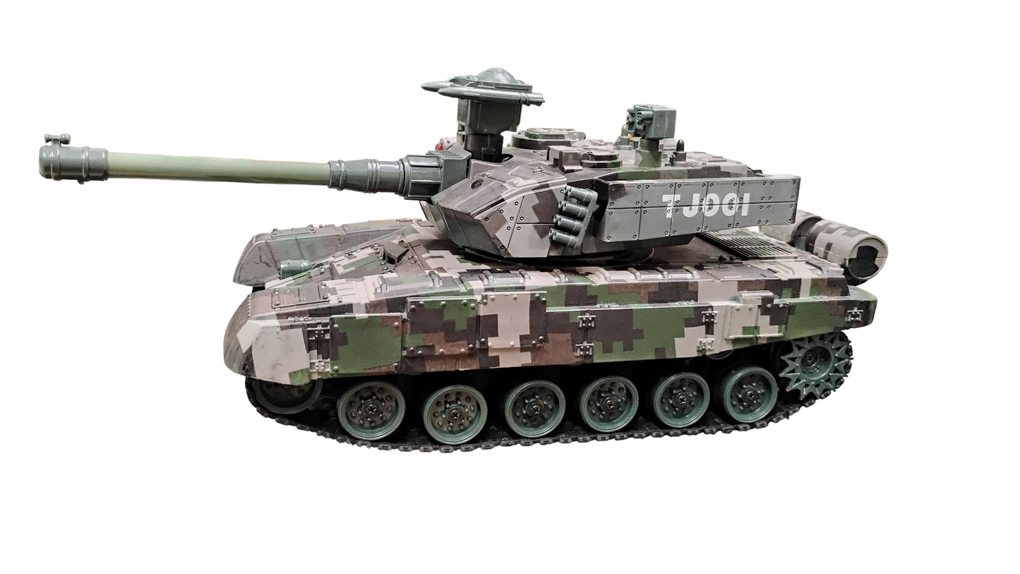 RC CZOŁG WOJSKOWY 2.4GHz 33cm OBRACANA LUFA GUMOWE GĄSIENICE AMUNICJA E2594/ E2599EMAJ