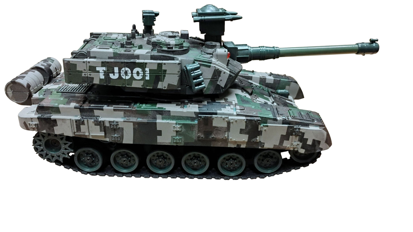 RC CZOŁG WOJSKOWY 2.4GHz 33cm OBRACANA LUFA GUMOWE GĄSIENICE AMUNICJA E2594/ E2599EMAJ