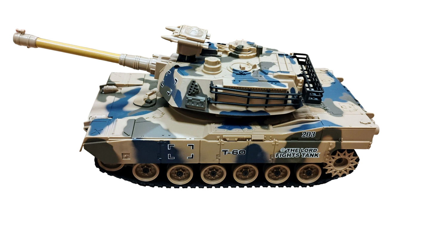 RC CZOŁG WOJSKOWY 2.4GHz 33cm OBRACANA LUFA GUMOWE GĄSIENICE AMUNICJA E2594/ E2599EMAJ