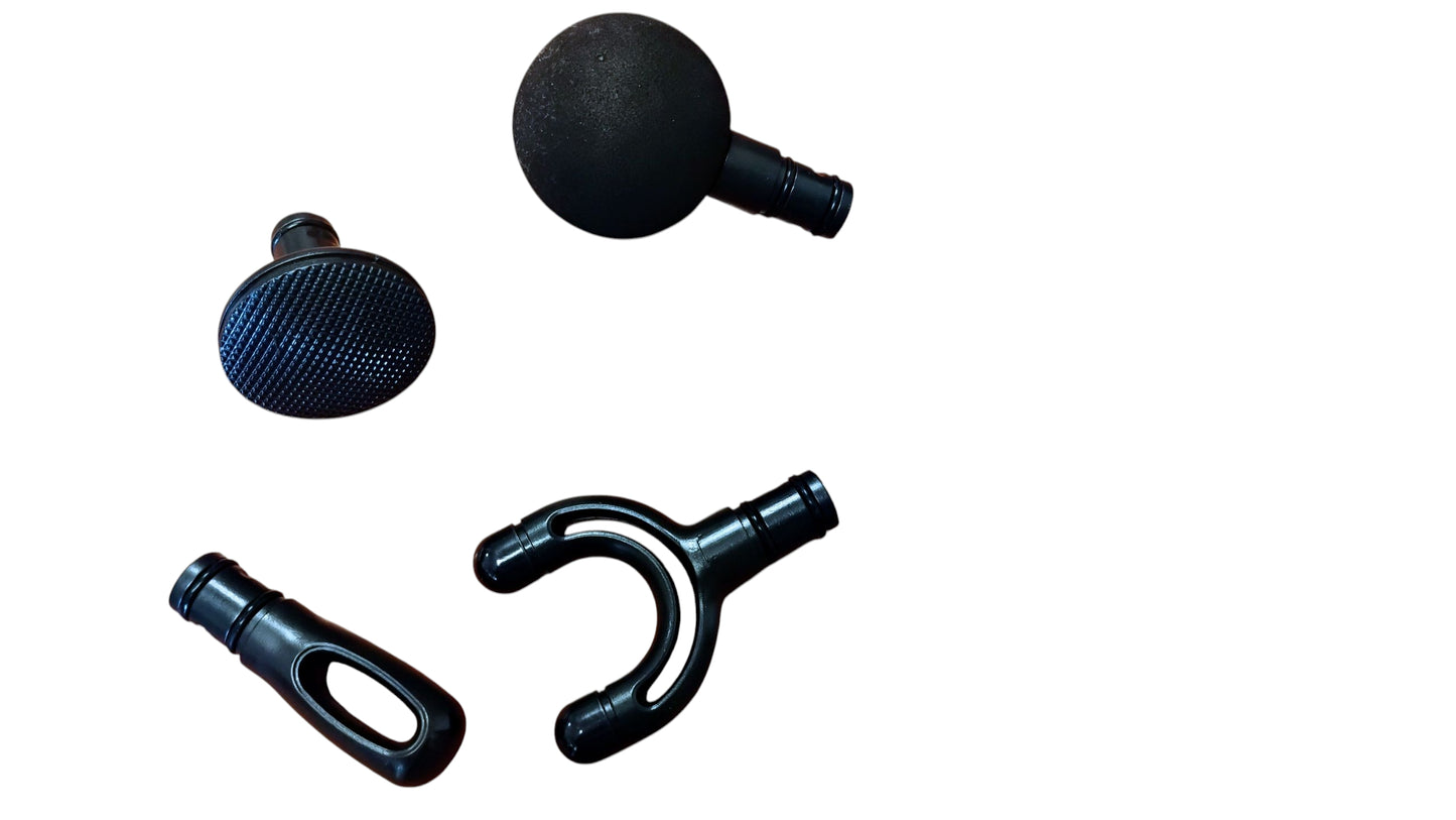 MASAŻER PISTOLETOWY MDHL MASAŻ MIĘŚNI 5 PRĘDKOŚCI 4 GŁOWICE E2570 EMAJ