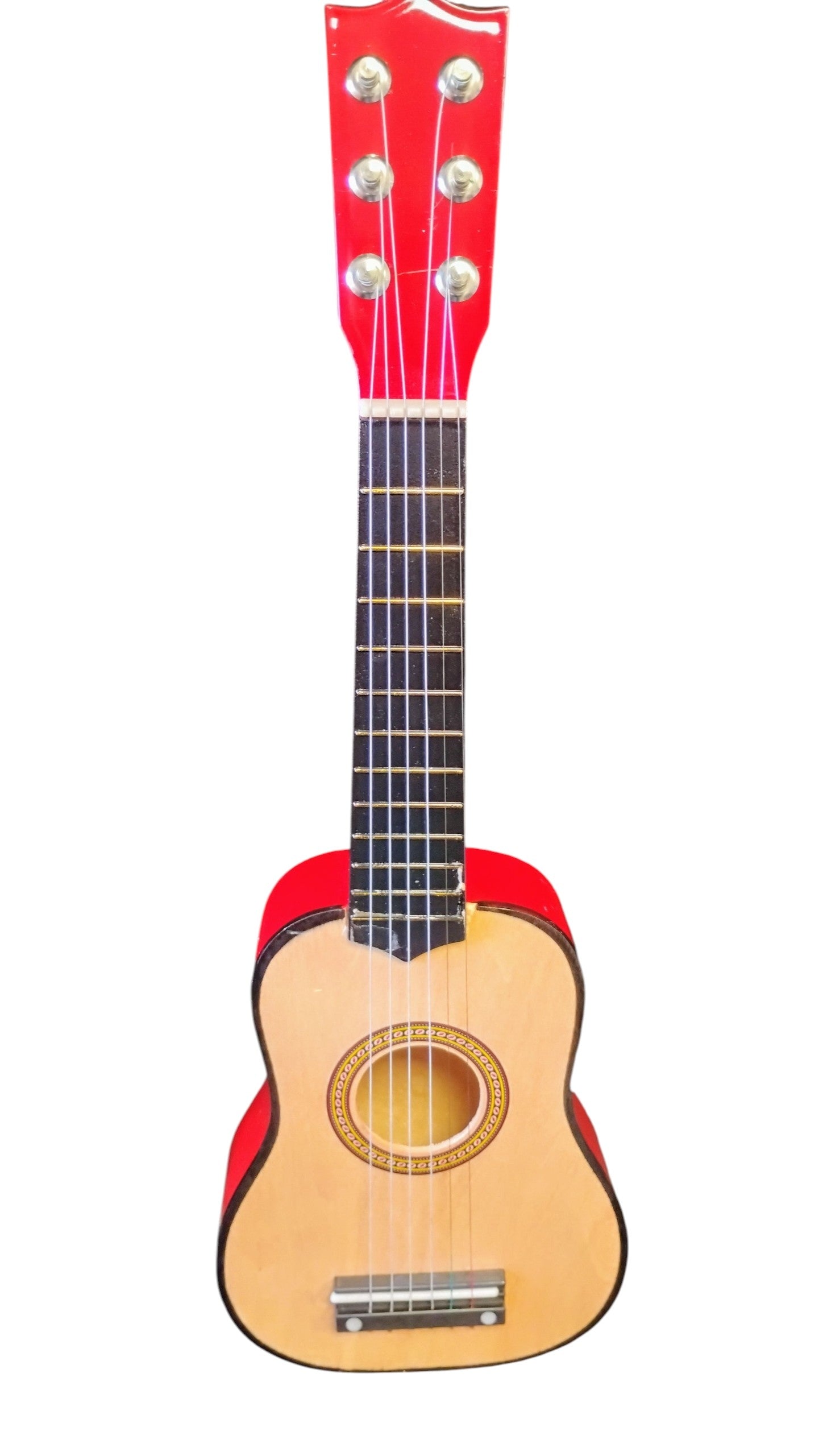DREWNIANA GITARA 6 STRUN METALOWYCH 54 CM E1499  EMAJ