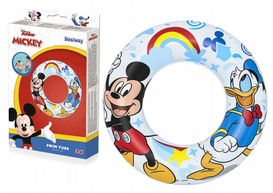 KOŁO DLA DZIECI DO NAUKI PŁYWANIA 56 cm DISNEY MICKEY BESTWAY EMAJ