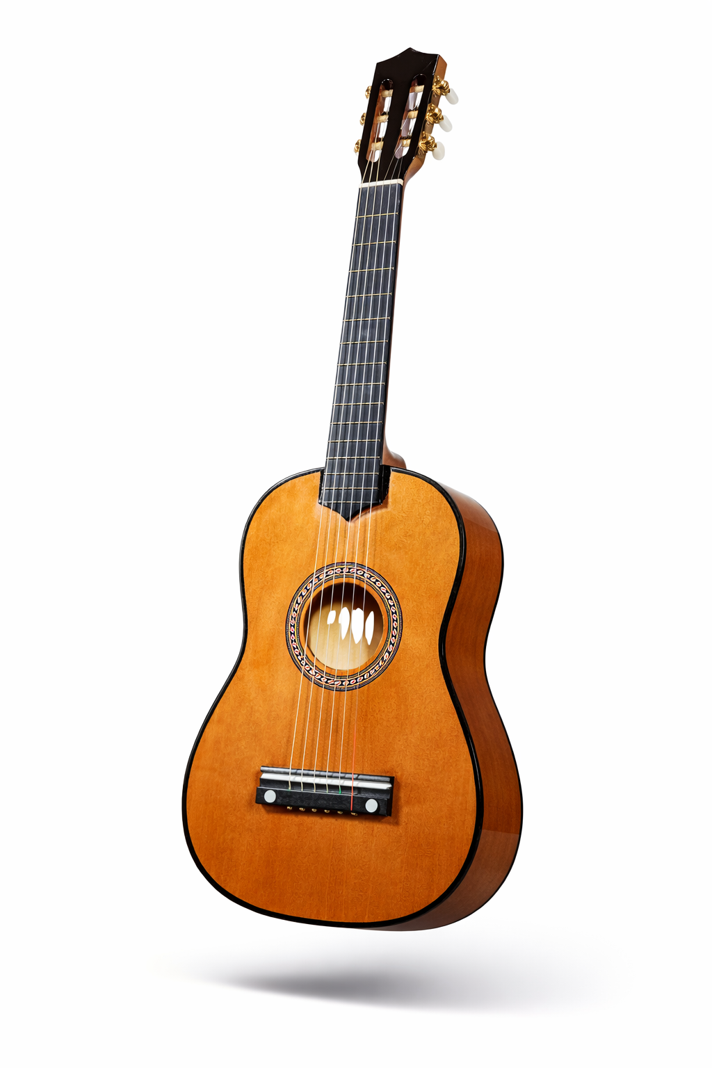 DREWNIANA GITARA 6 STRUN METALOWYCH 54 CM E1499  EMAJ