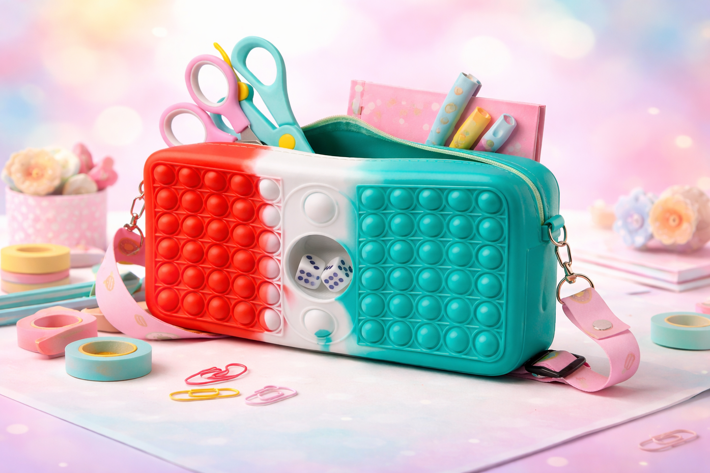 TOREBKA POPPIT PIÓRNIK BOISKO KOSTKI DO GRY  23CM E1346 EMAJ