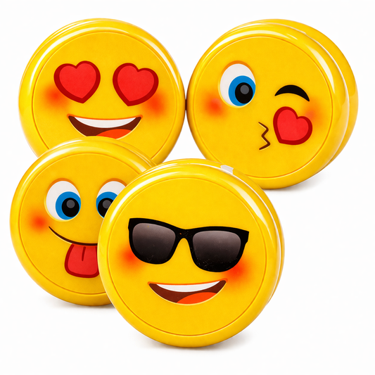 JOJO YOYO ŻÓŁTE EMOJI WESOŁE BUŹKI ŚWIECĄCE SZNUREK E1689 EMAJ