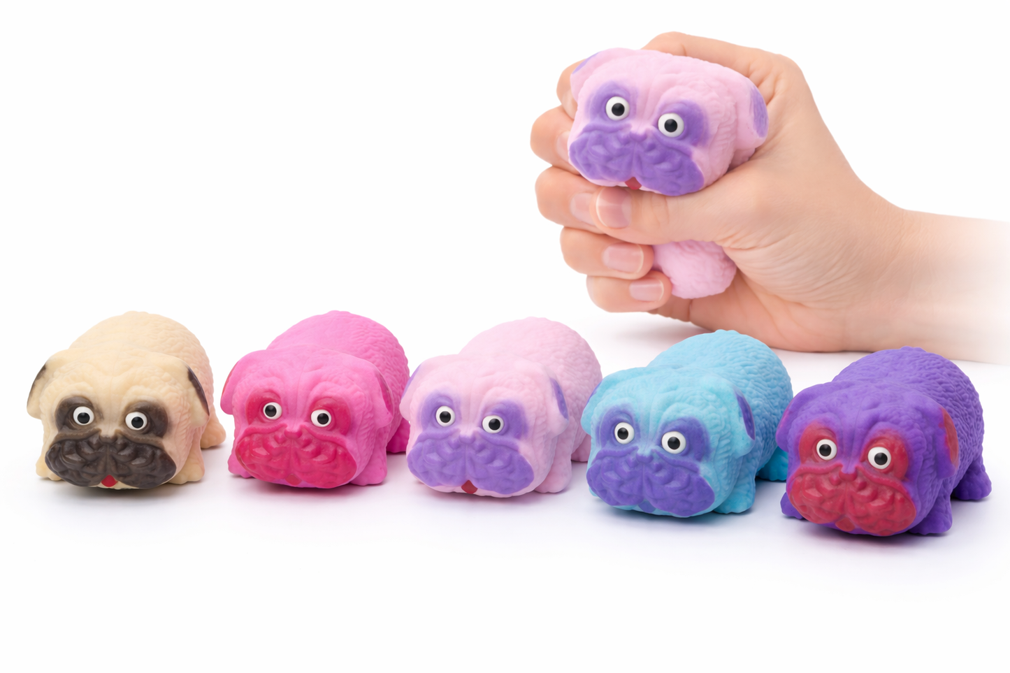 GNIOTEK BULDOG ANTYSTRESOWY PIES Z PIASKIEM SENSORYCZNY SQUISHY E1253 EMAJ