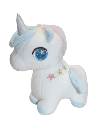 MASKOTKA JEDNOROŻEC UNICORN 23CM DWA KOLORY PRZYSSAWKA E2213 EMAJ