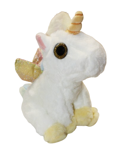 MASKOTKA JEDNOROŻEC PUCHATY UNICORN 25CM 3KOLORY E2214 EMAJ