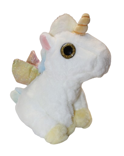 MASKOTKA JEDNOROŻEC PUCHATY UNICORN 25CM 3KOLORY E2214 EMAJ