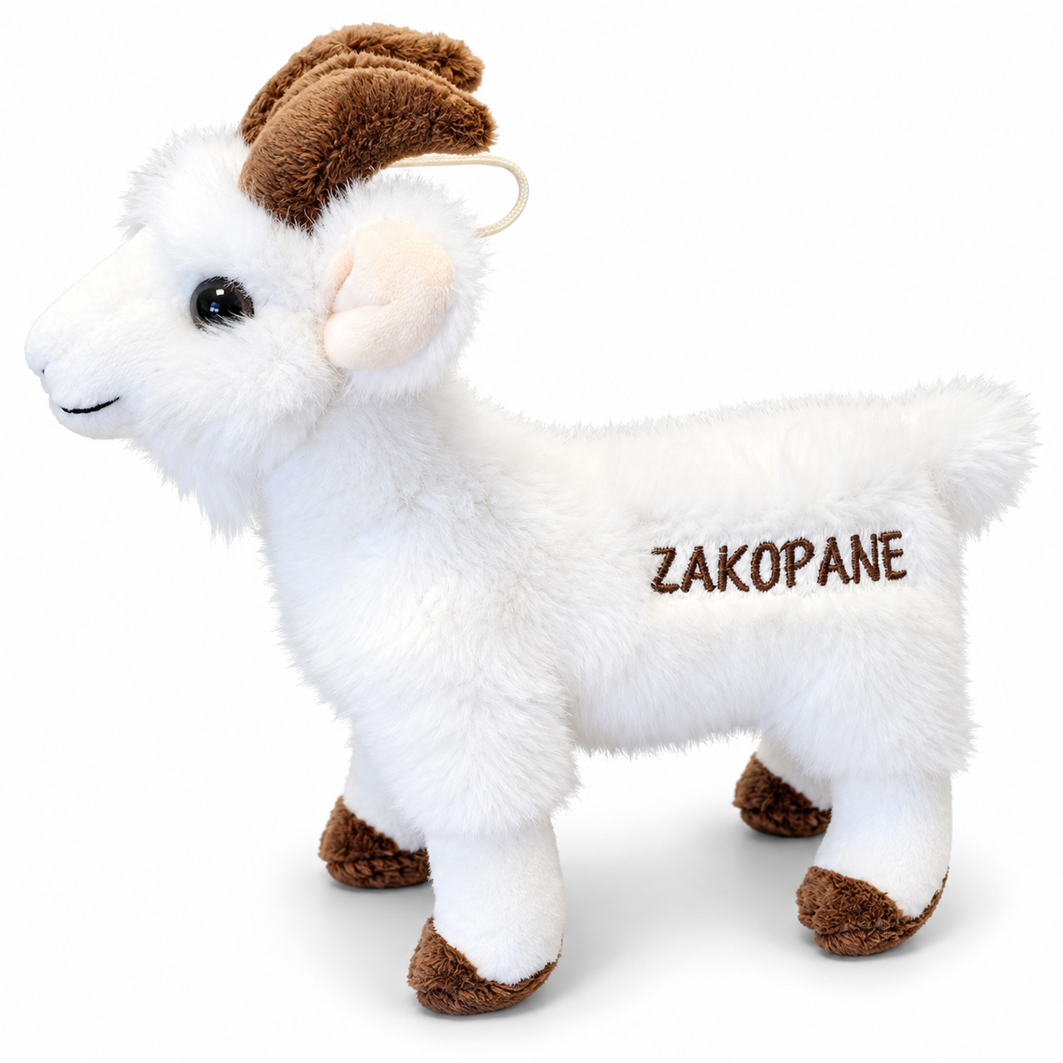 MASKOTKA KOZA KÓZKA KOZIOŁEK PLUSZOWY Z ZAWIESZKĄ NAPIS ZAKOPANE 15CM E2715 EMAJ