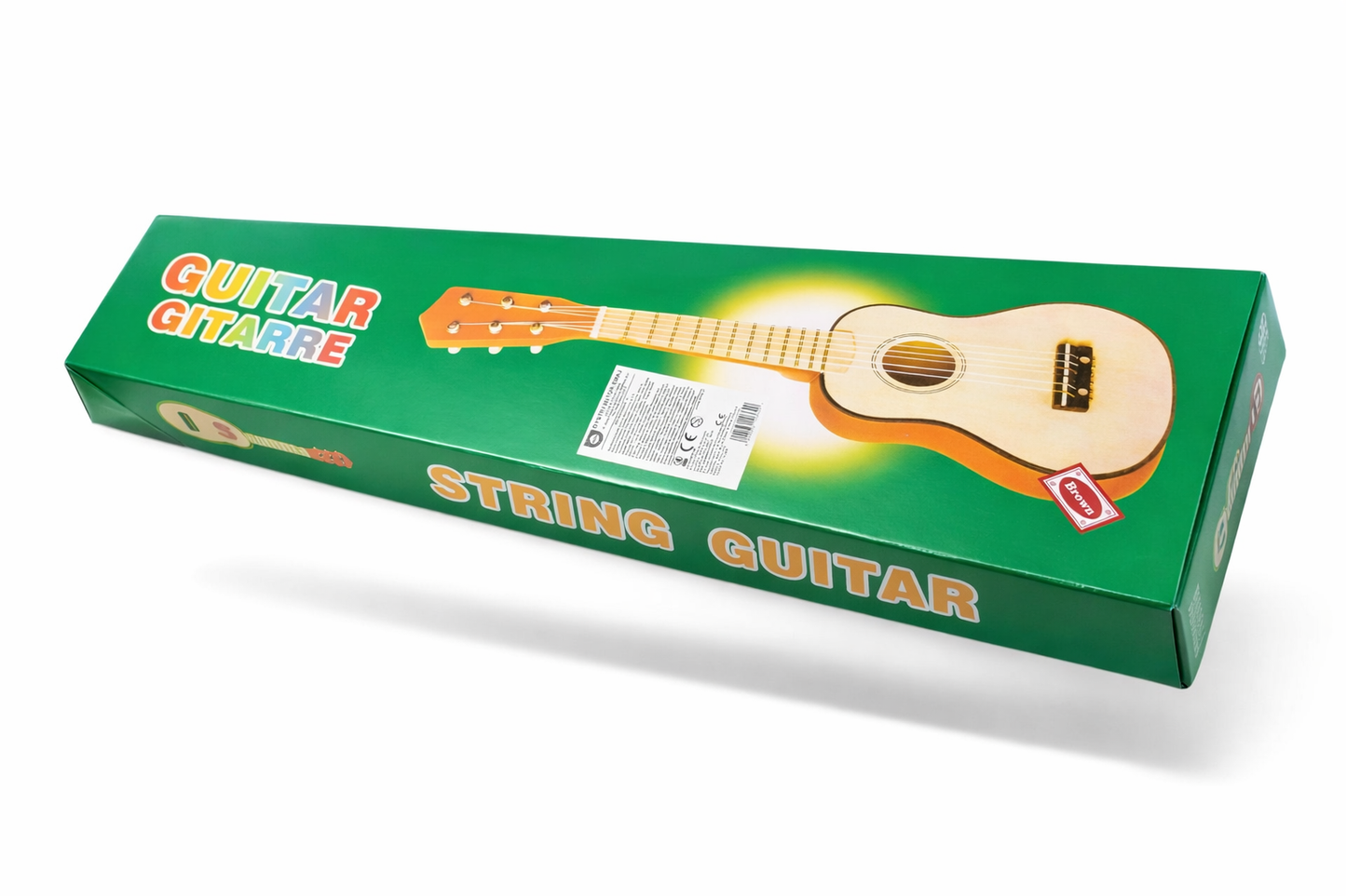 DREWNIANA GITARA 6 STRUN METALOWYCH 54 CM E1499  EMAJ