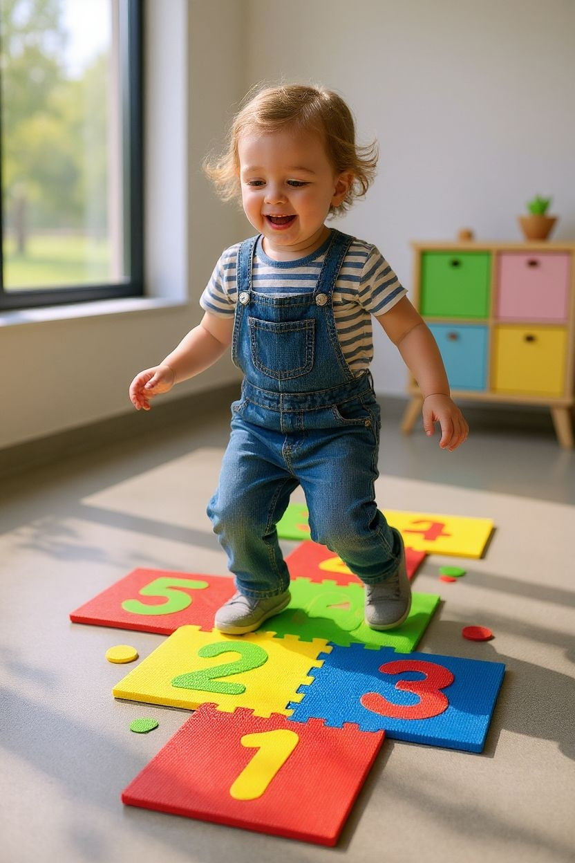 KOLOROWA MATA PIANKOWA HOPSCOTCH – KLASY 1–10 180 X 53CM E1992 EMAJ