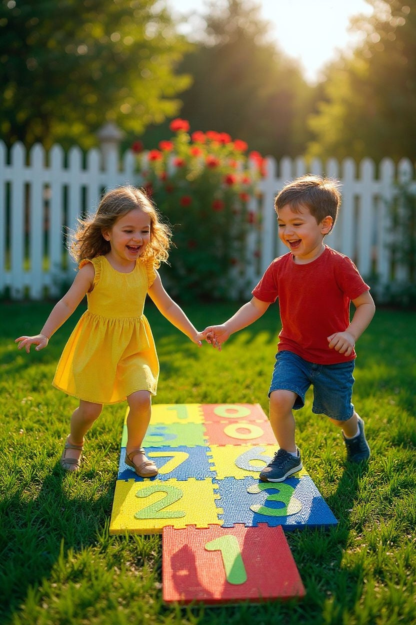 KOLOROWA MATA PIANKOWA HOPSCOTCH – KLASY 1–10 180 X 53CM E1992 EMAJ