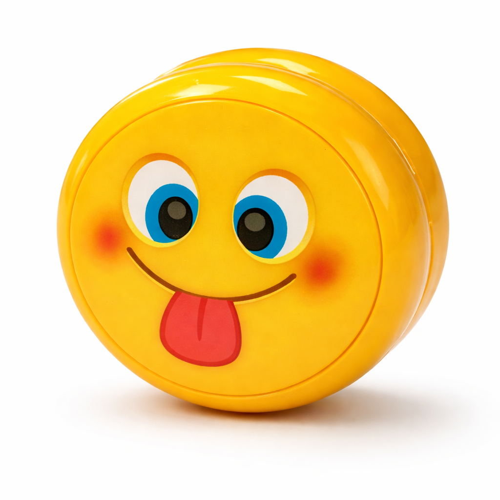 JOJO YOYO ŻÓŁTE EMOJI WESOŁE BUŹKI ŚWIECĄCE SZNUREK E1689 EMAJ